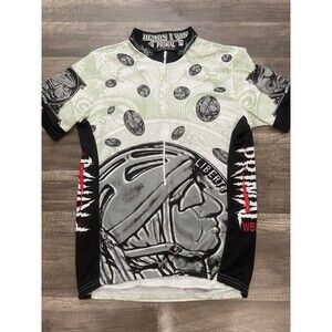 Vtg 90s PRIMAL WEAR Cycling Jersey Men’s M Half Zip Short Sleeve Heads I Win